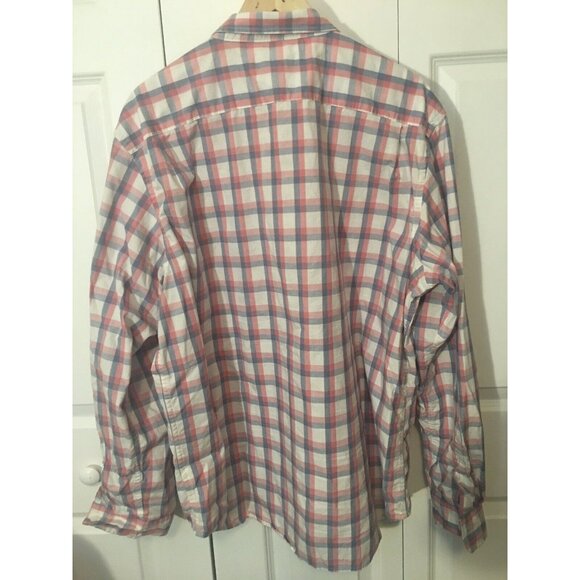 Old Navy The Classic Shirt Sz XXL Pink/gray Plaid Mens - Picture 5 of 5